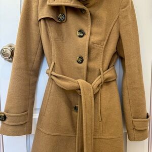 Women's Tan Wool Coat